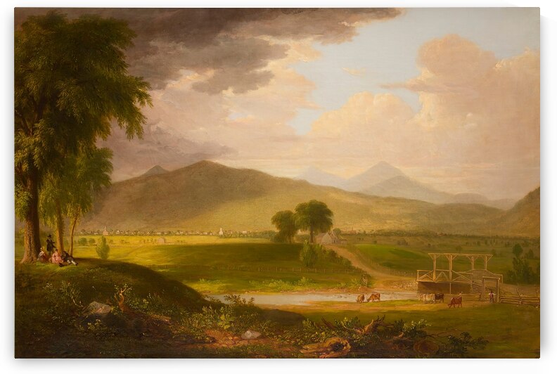 View of Rutland Vermont [1840] by Asher Brown Durand [1796–1886] by MyCozyFineArt