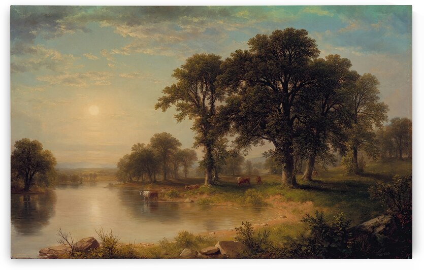 Summer Afternoon [1865] by Asher Brown Durand [1796–1886] by MyCozyFineArt
