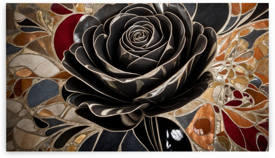 Stained Glass Roses   4 by The Mabazza Foundation 