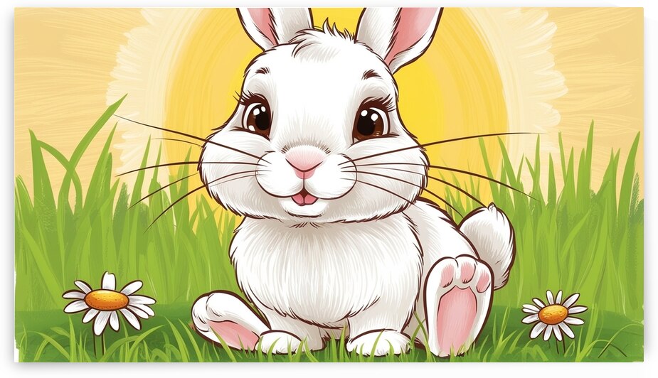 Enchanted Meadow Rabbit by Dmitry Linkov