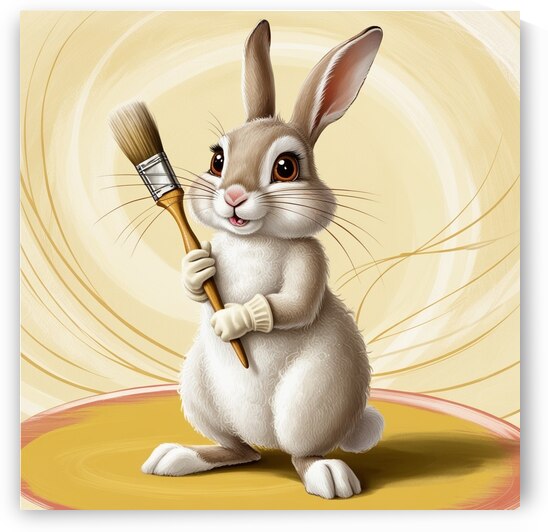 Whimsical Rabbit illustration by Dmitry Linkov