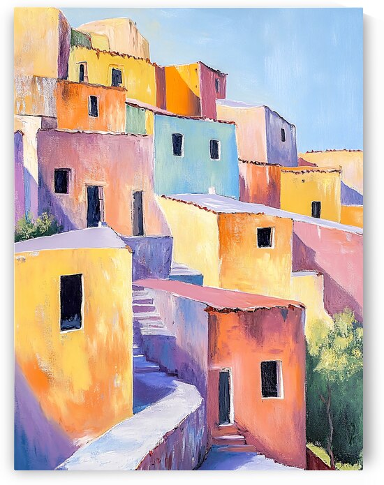 Pastel Village by Travelling Light