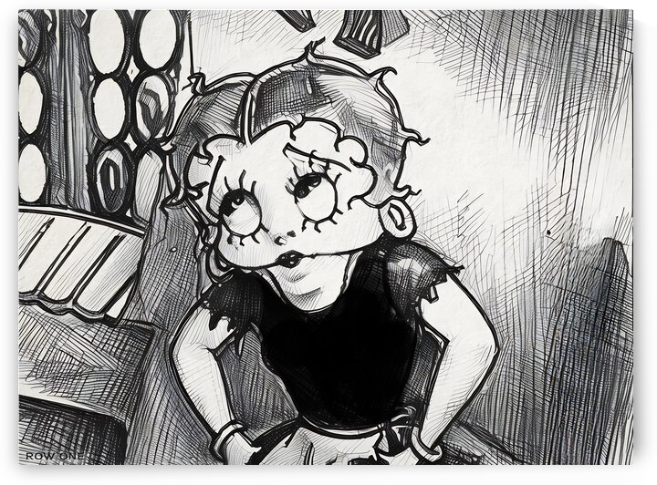 1930s Betty Boop Sketch Remix by Row One Brand