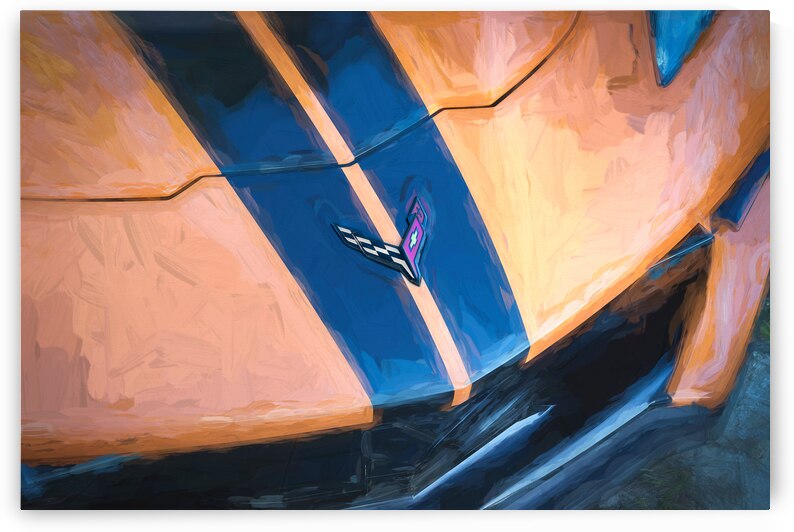 2024 Amplify Orange Corvette X2 4 by Rich Franco