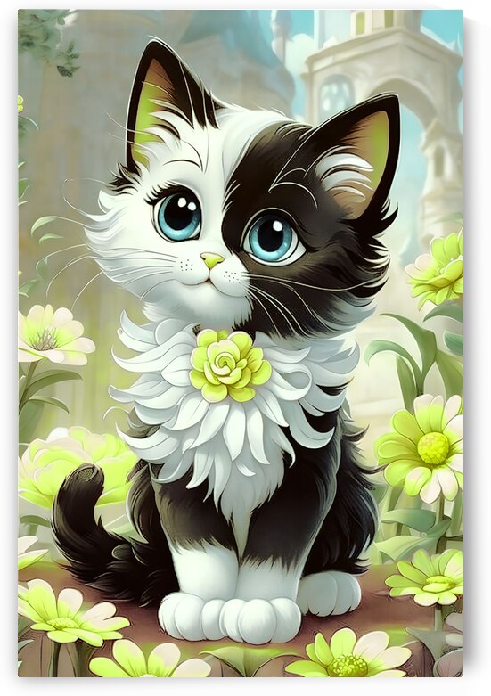   Kitten in a Wonderland 1 by Lion Design