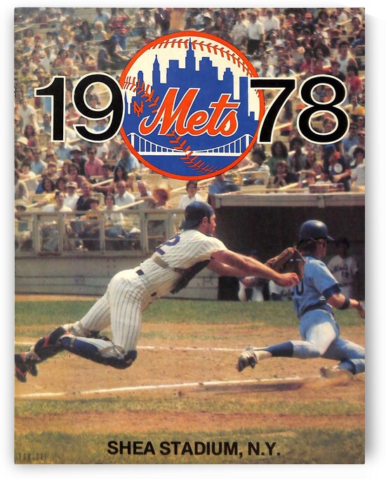 1978 New York Mets Art  by Row One Brand