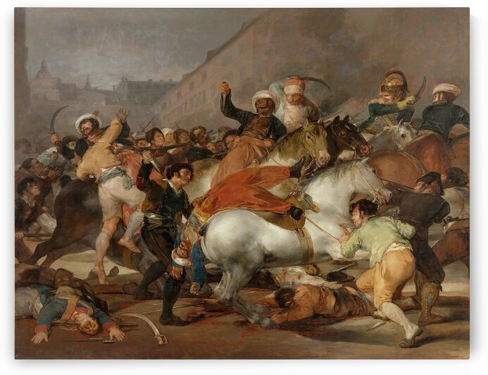 The Charge of the Mamelukes [1814] by Francisco de Goya [1746–1828] by MyCozyFineArt