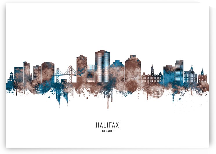 Halifax Canada Skyline Sepia by Towseef Dar