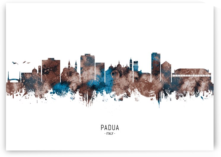 Padua Italy Skyline Sepia by Towseef Dar