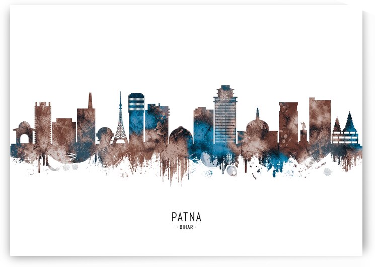 Patna Bihar Skyline Sepia by Towseef Dar