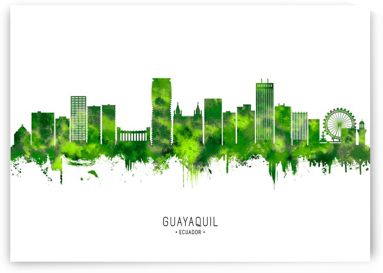 Guayaquil Ecuador Cityscape by Towseef Dar