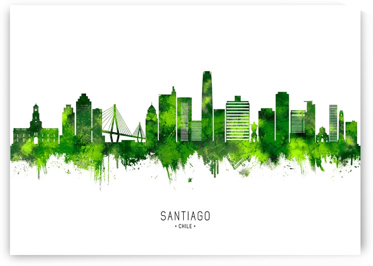 Santiago Chile Cityscape by Towseef Dar