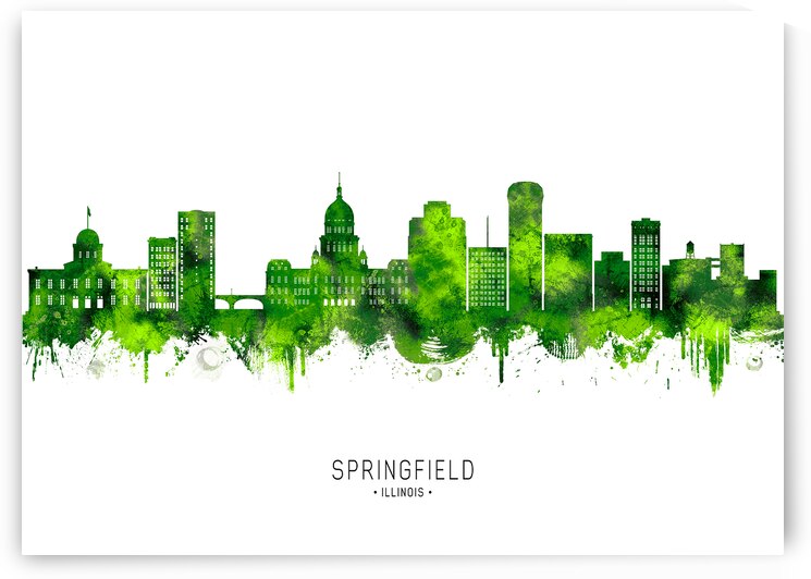 Springfield Illinois Cityscape by Towseef Dar