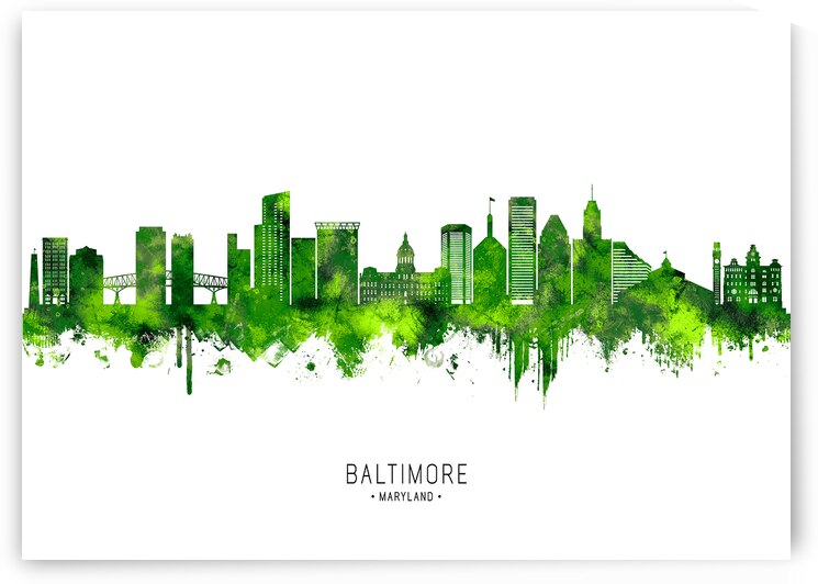 Baltimore Maryland Cityscape by Towseef Dar