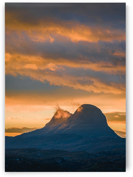 Last Light on Suilven by Dave Bowman