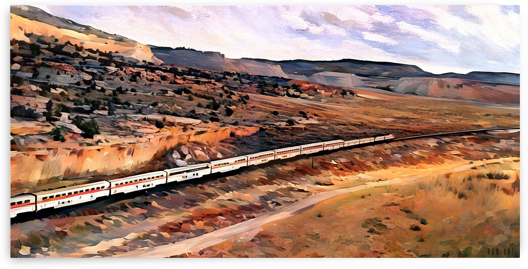 1987 Train Art by Row One Brand
