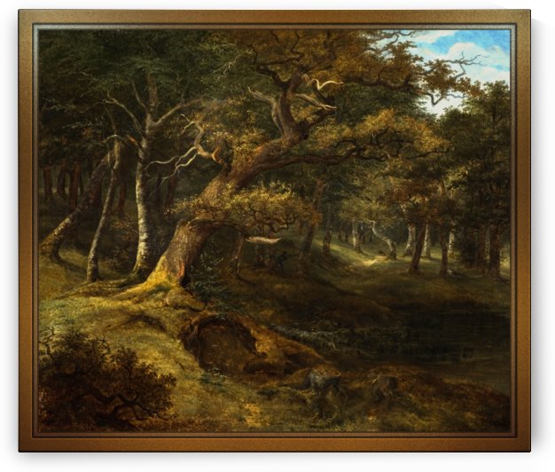 Hare Hunt In A Beech Forest by Christian Ezdorf by xzendor7