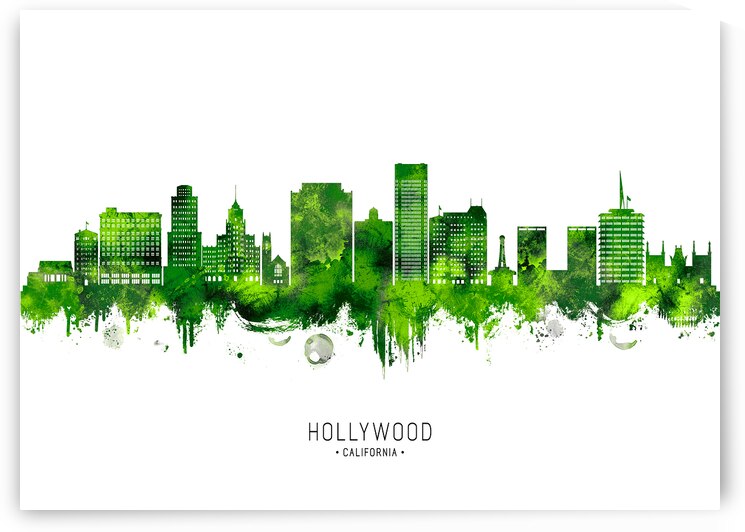 Hollywood California Cityscape by Towseef Dar