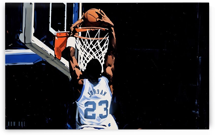 1984 Michael Jordan UNC Dunk by Row One Brand