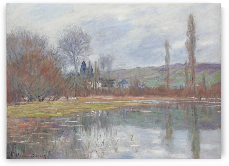 Printemps à Vétheuil [Spring in Vétheuil] [1881] by Claude Monet [1840–1926] by MyCozyFineArt