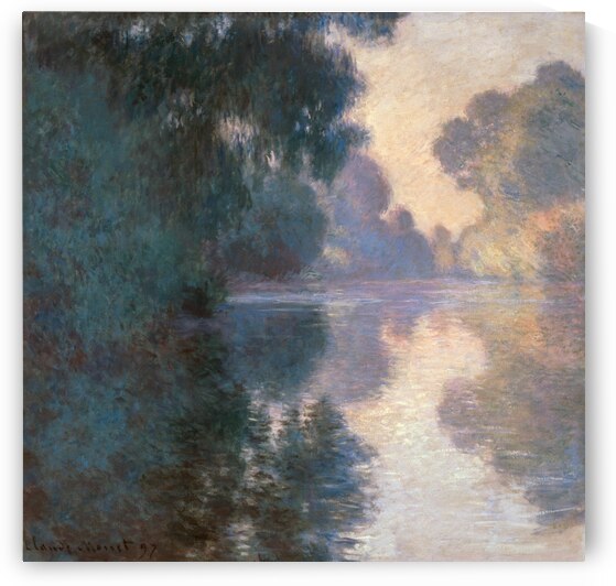 Claude Monet Morning on the Seine Good Weather 1897 by Wirla