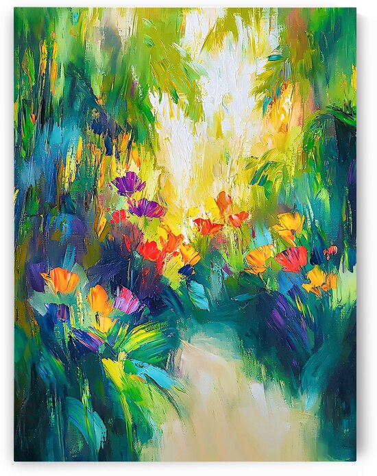 Abstract Garden Flowers and Trees by Travelling Light