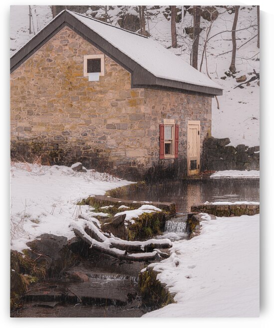 Snowy Springhouse by Jason Fink