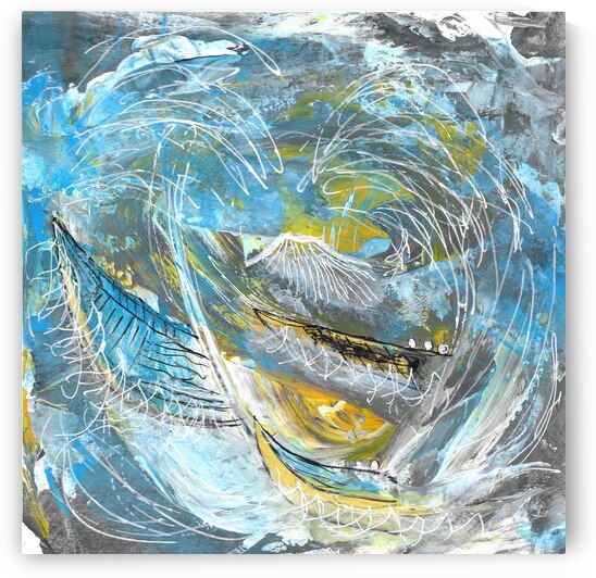 The Wave after  Hokusai by Robert Burton