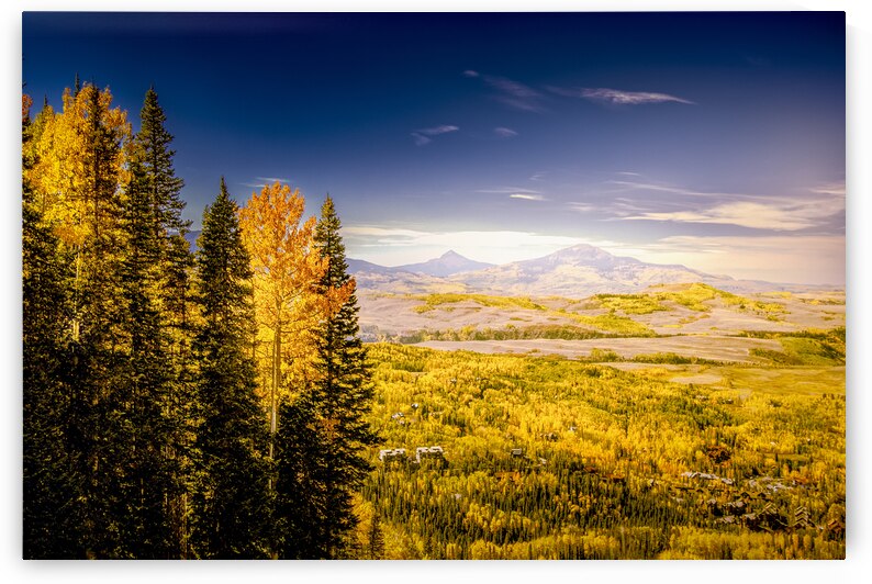 Telluride Autumn Mountain Top Panorama by Norma Brandsberg Photography
