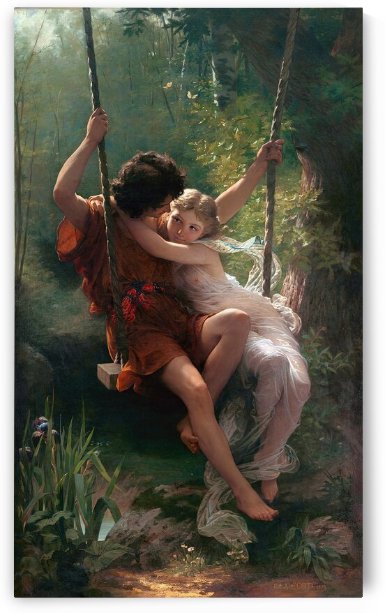  Pierre Auguste Cot - Springtime. High Resolution    by Wirla