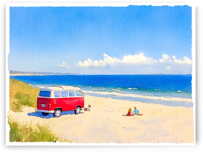 Van Life Watercolour by Travelling Light