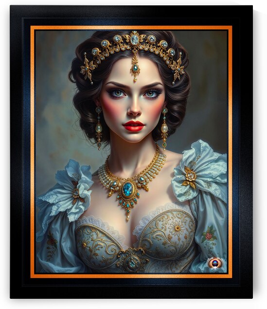 Exquisite Portrait Of Lady Seliya A Masterpiece Of Royal Elegance Captivating AI Concept Art by Xzendor7 by xzendor7