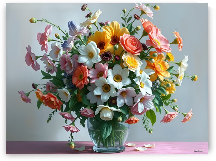 Artful Flower Arrangement by Esmonbijouart