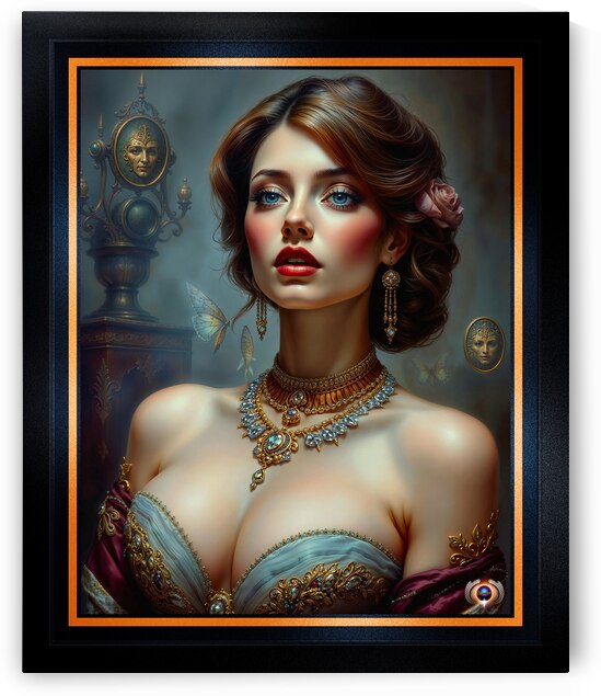 Stunning Victorian Era Portrait of The Elegant Celyia Astrelargus Mesmerizing AI Concept Art by Xzendor7 by xzendor7