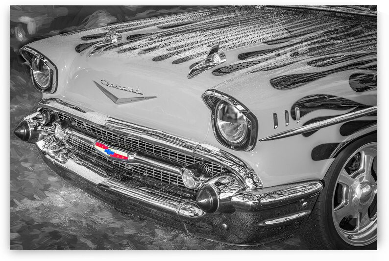 1957 Black Chevrolet Bel Air Nomad Station Wagon X12 6 by Rich Franco