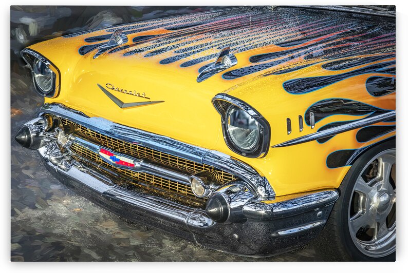 1957 Black Chevrolet Bel Air Nomad Station Wagon X12 7 by Rich Franco