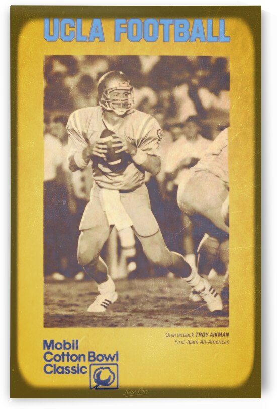 1989 UCLA Bruins Football Art by Row One Brand