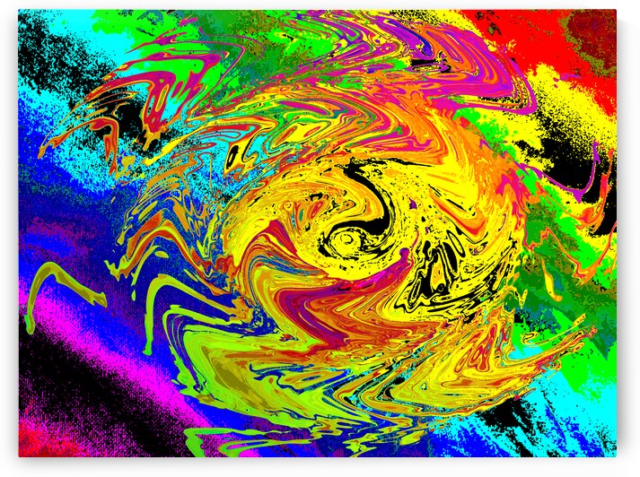 Abstract Bright Swirling Colours  by Catriona Roberts Nature Photography and Designs