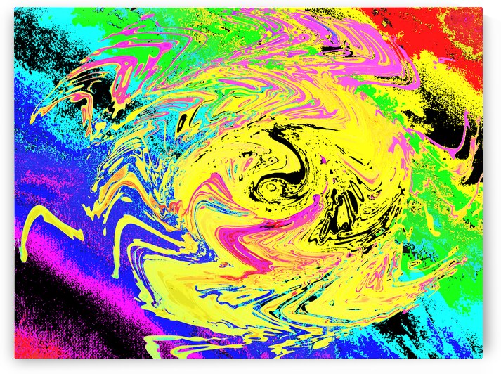 Abstract Swirling Psychedelic Colours by Catriona Roberts Nature Photography and Designs