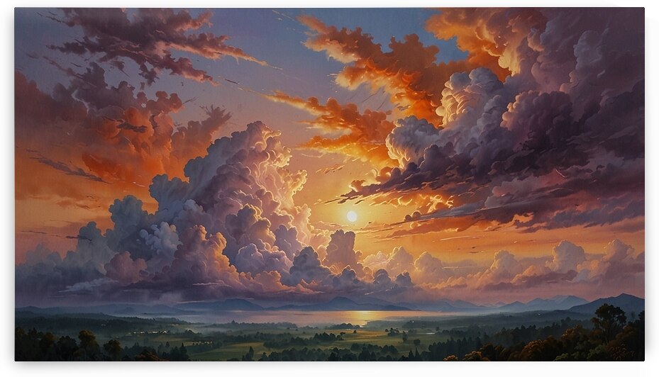 Serenity of the Cloud Horizon at Sunset by moustafa elsayed