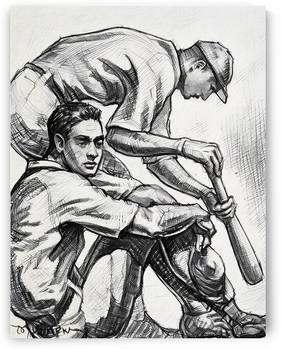 Two Ballplayers by Row One Brand