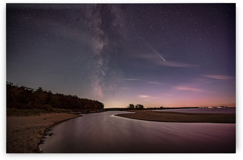 Milky Way with Comet Tsuchinshan by Adrian Bradley