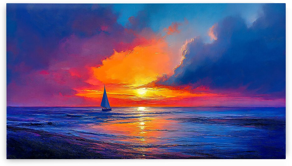 Sailboat Sunset by Travelling Light