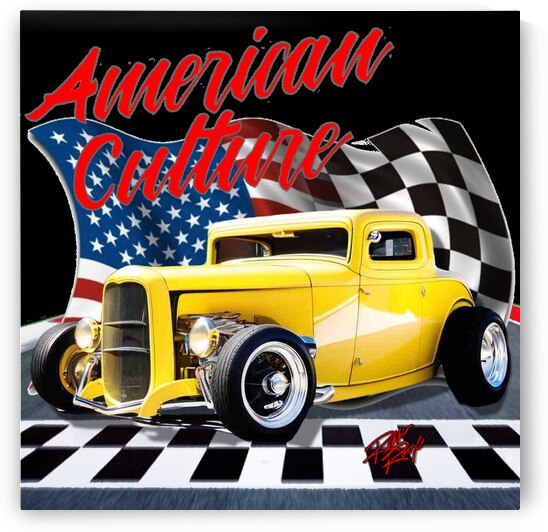 American Hot Rods: Icons of Speed and Style by Rikki Rocx Designs
