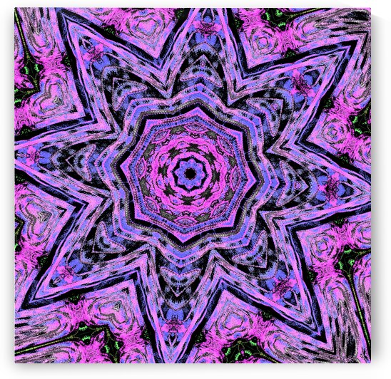 Abstract Vibrant Kaleidoscope Star by Catriona Roberts Nature Photography and Designs