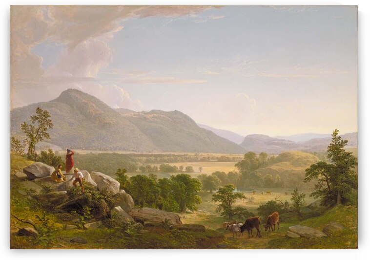 Asher Brown Durand - Dover Plains Dutchess County New York 1848  by Wirla
