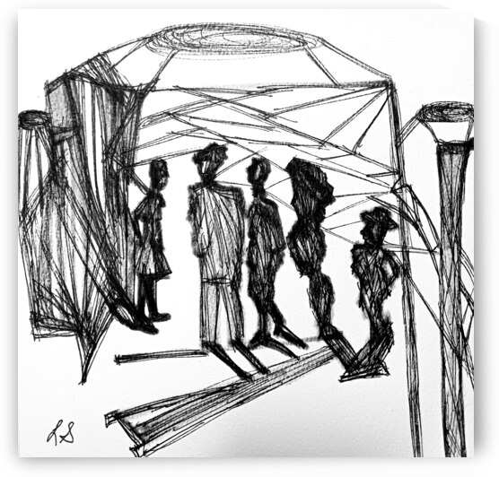 20241228 104208 Bouncer check nightclub entry by Lawrence Silver Art