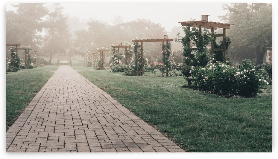 Arbors Along the Stone Pathway by Jason Fink