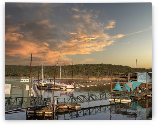 Golden Hour at Mill Creek Marina by Image by Raymond
