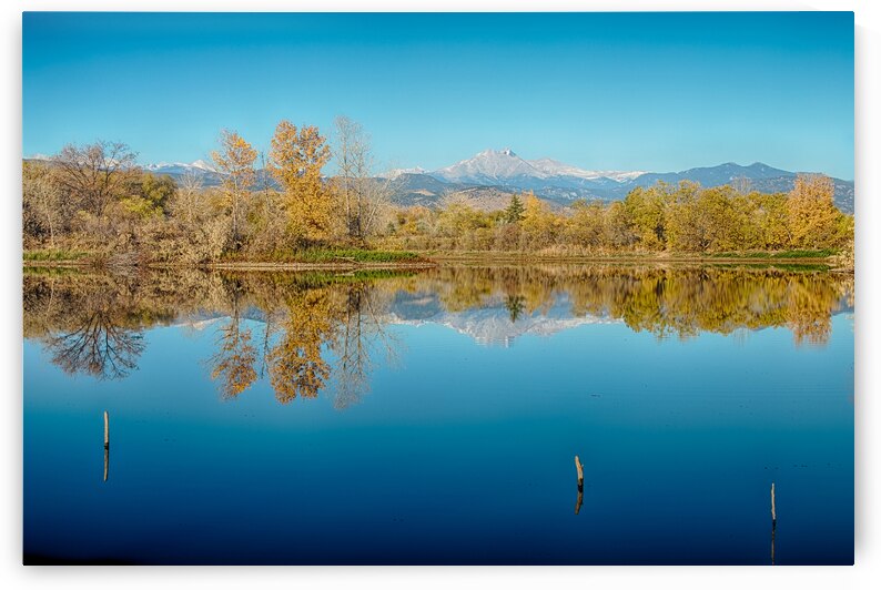 Autumn Colorado Twin Peaks Golden Ponds Reflections by Bo Insogna